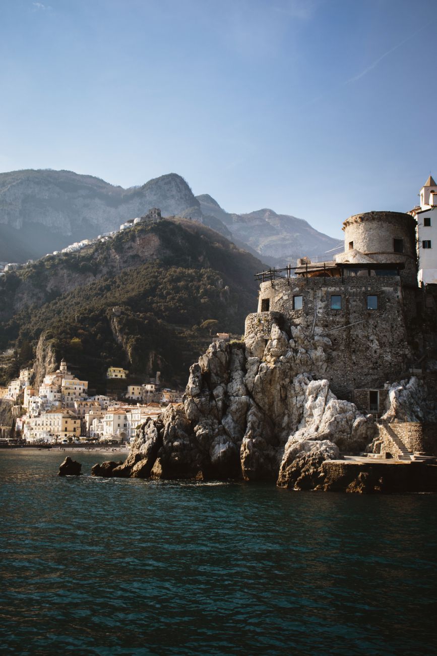 Amalfi coast sea view